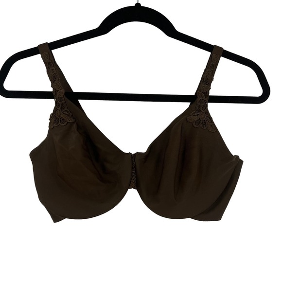 Sweet Nothings No Padding Underwire Bra Dark Brown Lace Comfort Women's 40C - Picture 1 of 8